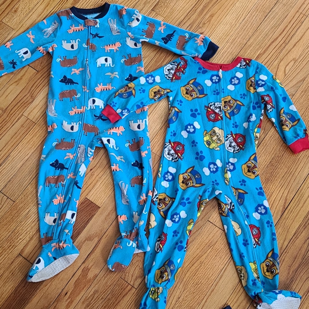 4T Boy's Fleece Footie Pajamas, Paw Patrol